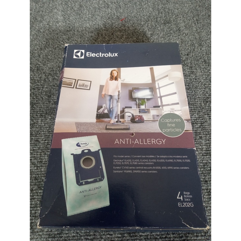 Electrolux Anti-Allergy Vacuum Bags Authentic - 4 Pack EL202G Eureka Sanitaire